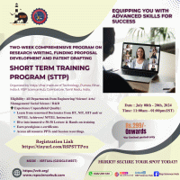 (Online) Two-Week Program on Research Writing, Funding Proposal Development, and Patent Drafting 2024 Training Program Poster